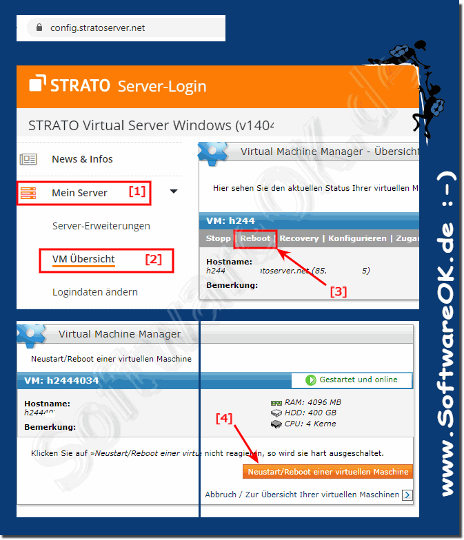 Windows Server 2012-2016 Strato neu start!