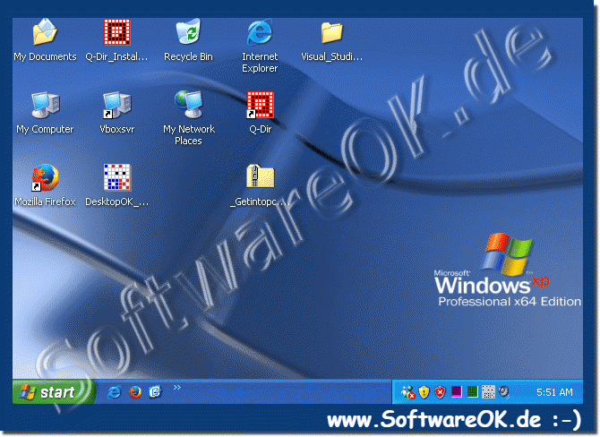 Das MS Windows XP Professional x64!