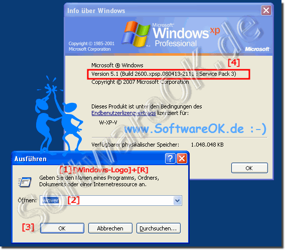 Das Windows XP Service-Pack herausfinden!