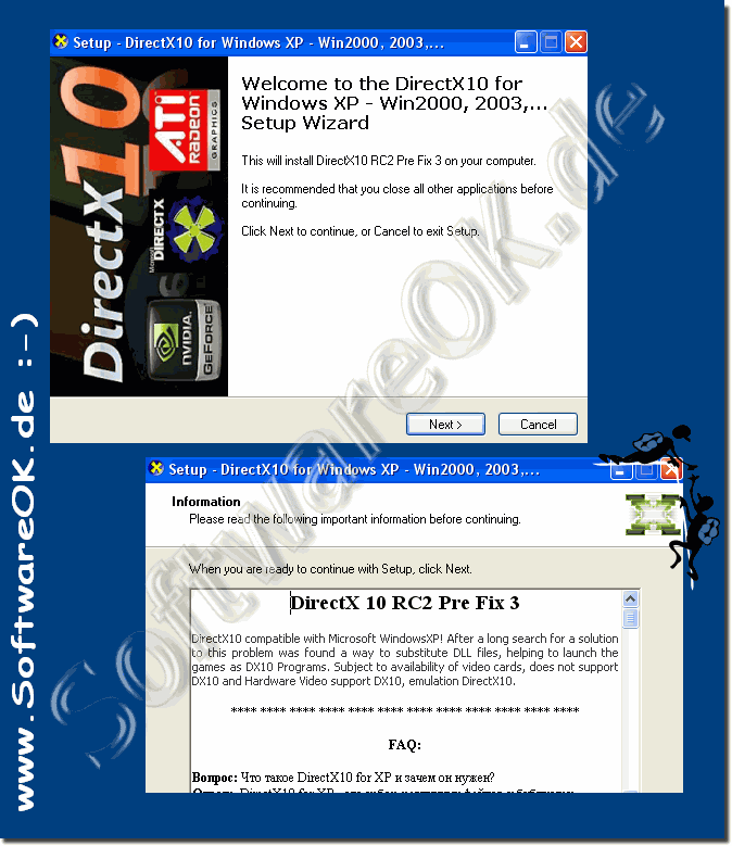 DirectX 10 auf Windows XP installieren!