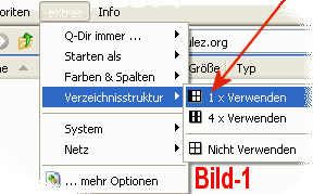 Wie kann ich in Q-Dir die Bildervorschau aktivieren