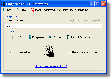 FingerWeg1  - FingerWeg