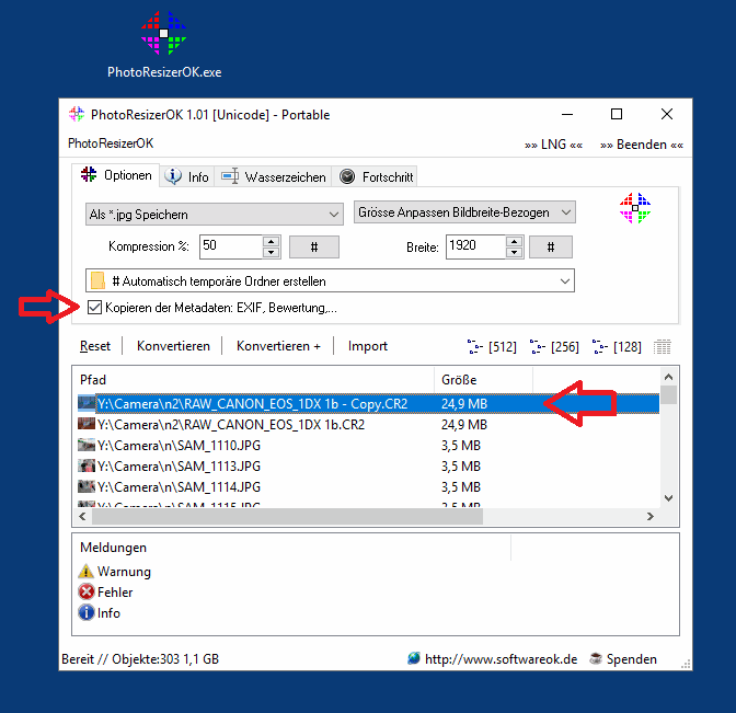 Um RAW Bilddaten in Stapelverarbeitung zu verkleinern gut geeignet!