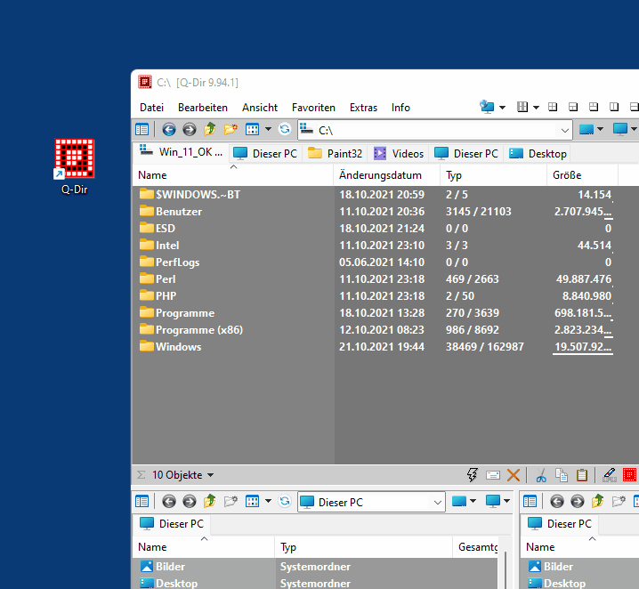 Gibt es Nachteile bei der Verwendung Quad-Datei-Explorers unter Windows?