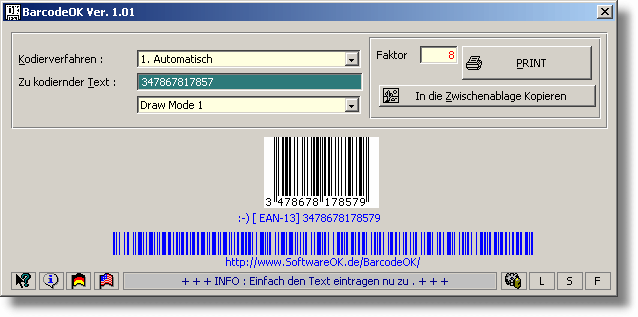 Kleines tool zum erstellen von Barcode