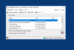 Speichern der Desktop  Icons bzw Symbole