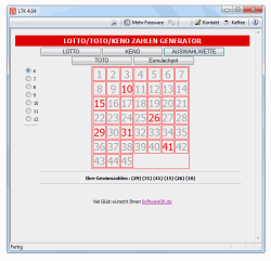 LTK ist ein Lotto,Toto,Keno/Zahlengenerator.