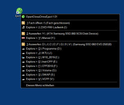 OpenCloseDriveEject 2 Desktop Verknuepfung Laufwerke Sicher Entfernen und Auswerfen 