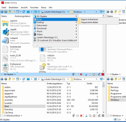 Q-Dir arbeitet wie ein Datei Commander Windows XP 1 