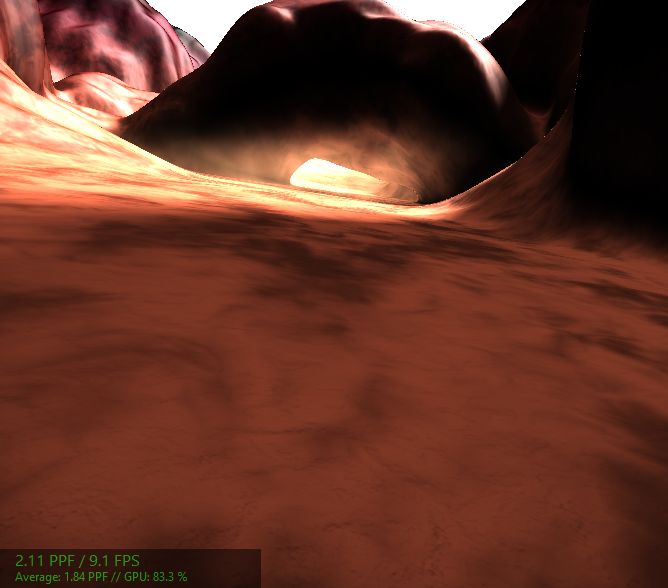 StressTheGPU 1 Veroren am Mars 